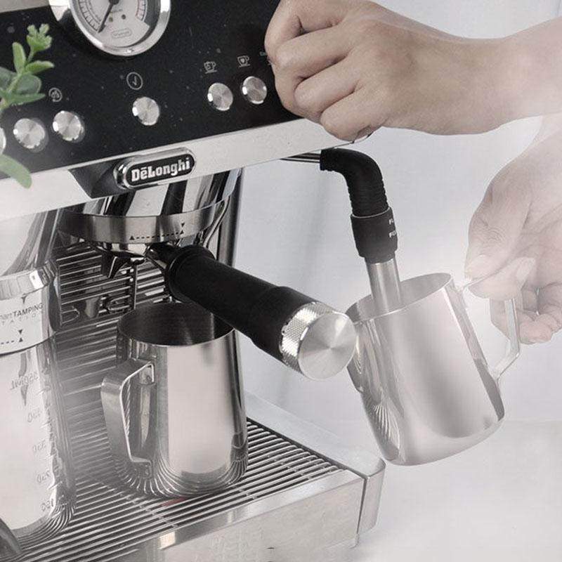 Stainless Steel Coffee Tool Frothing Pitcher Pull Flower Cup +Cafe Foam Template Barista Stencils Decoration Tool