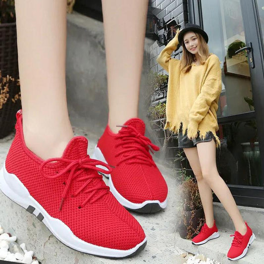 Spring and Summer Women's Shoes Single Shoes Casual Sports Shoes Female Students Fashion Trend Running Breathable Shoes