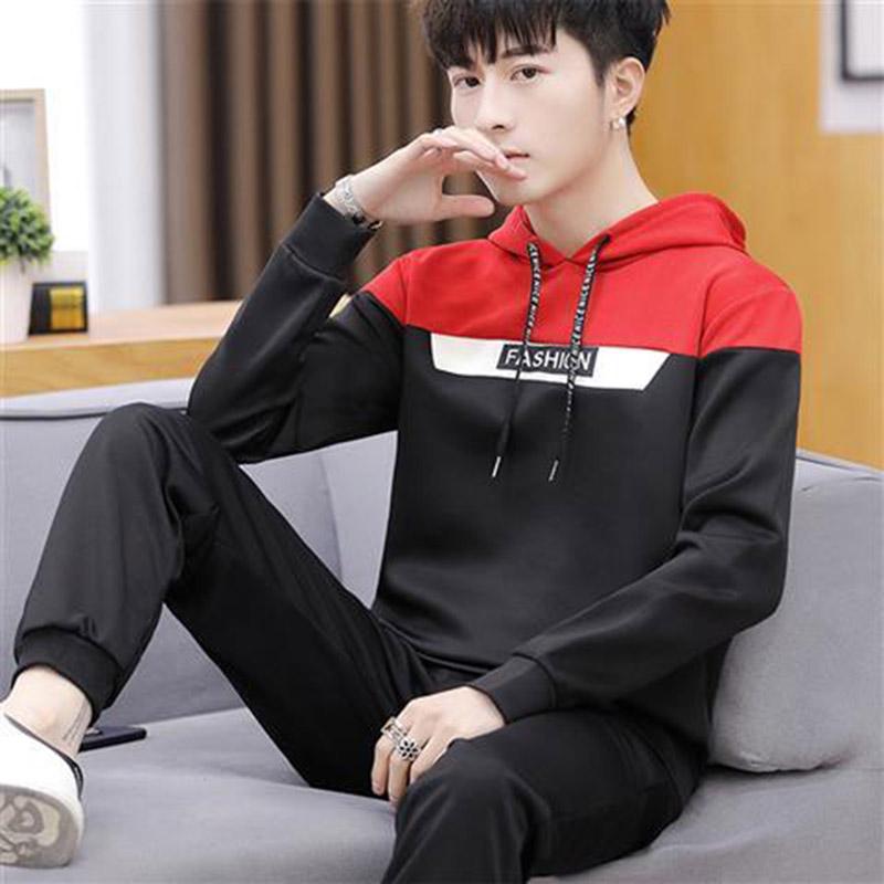 Men's Long Sleeve Hooded Jacket Autumn Winter Cotton Sweater Men Sweatshirt Wild Large Size