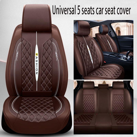 Car seat cover Waterproof Car Seat Cover Universal 5 set Auto Seat Cushion Leather 5 seats Universal