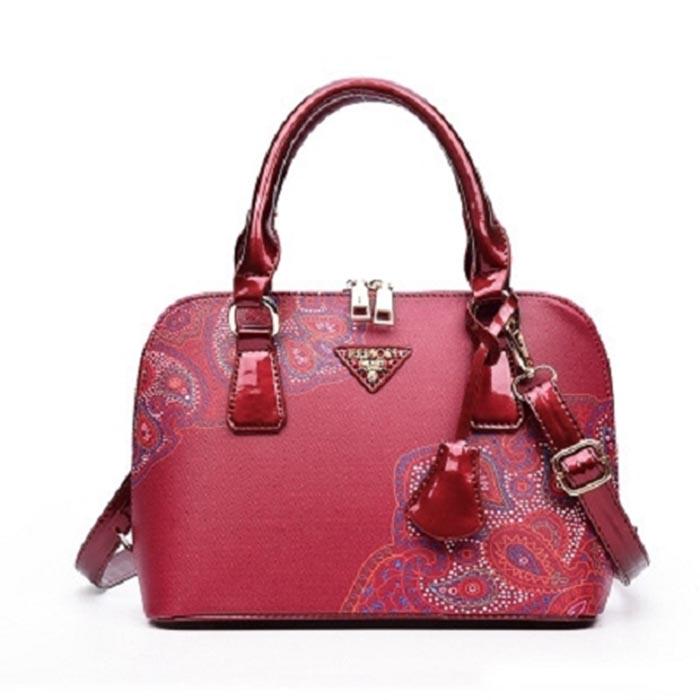 Fashion Womens Bag Printing Shell Bag European American Women's Bag Shoulder Diagonal Mobile Handbag