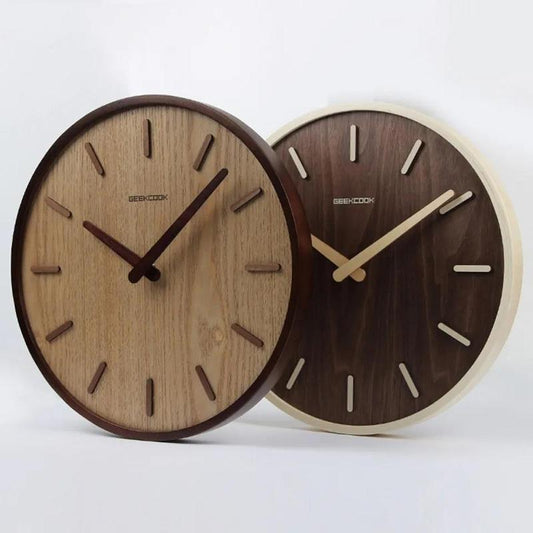 Chinese Style Wall Clock Living Room Silent Clock Chinese Style Wooden Clock Simple Household Clock Retro Wall Watch