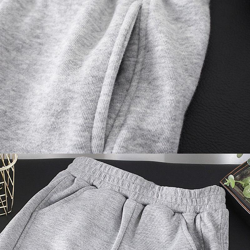 Boys Pants Autumn and Winter Models Plus Velvet Casual Pants Korean Version of Simple Sports Pants Boys Children's Trousers