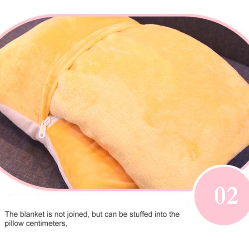 Pillow Quilt Dual-use Office Backrest Cushion Three-in-one Nap Blanket Nap Pillow Artifact Air Conditioning Quilt