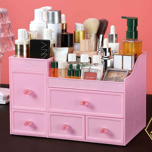 Desktop Cosmetic Storage Box Plastic Storage Rack Drawer Makeup Box Transparent Finishing Dresser Rack