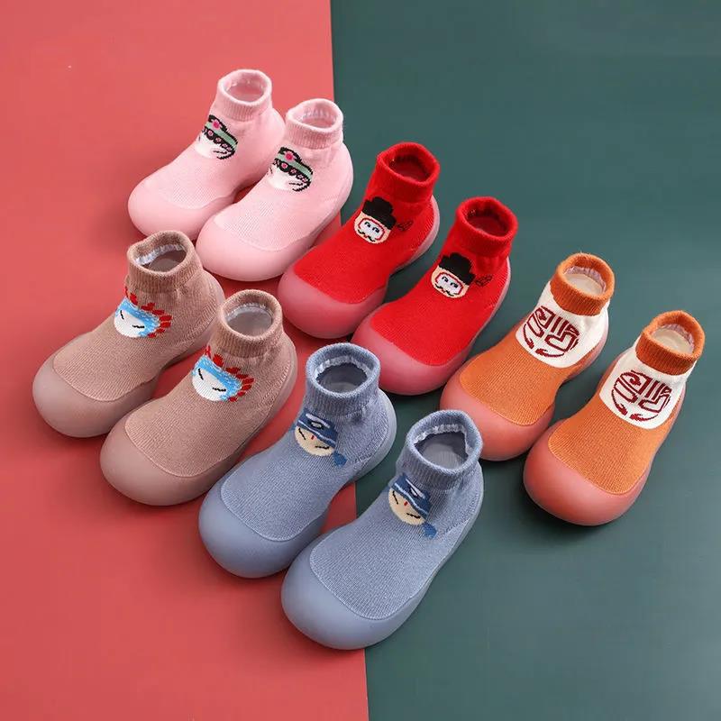 Baby Shoes 0-4 Years Old Children's Socks Shoes Small Infants and Toddlers Indoor Home Soft-soled Non-slip Shoes