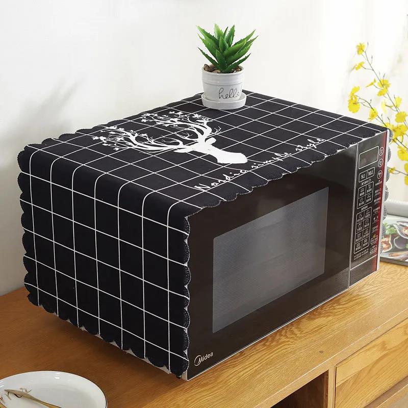 Microwave Oven Cover Dust Cover Universal Universal Dust-proof Waterproof Oil-proof Cloth Cover Towel