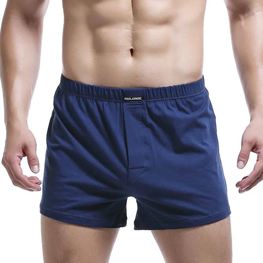 Men's Underwear Loose Cotton Boxer Briefs Comfortable and Breathable Home Pajamas