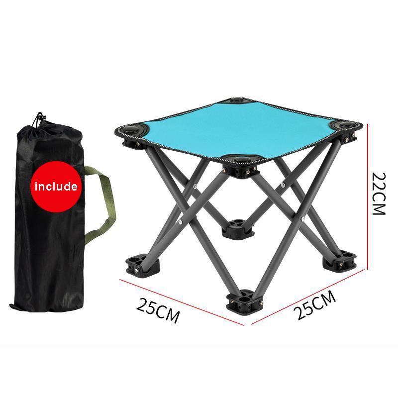 Outdoor Folding Chair Portable Small Stool Household Camping Fishing Chair Travel Essential