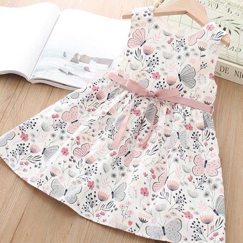 Girl Princess Dress Summer Kid Girls Dress Floral Sweet Children Party Suits Butterfly Costume Children Clothing