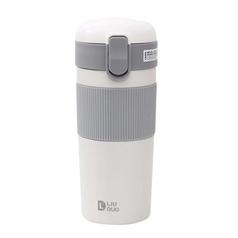 Straw Thermos Cup Girls Water Cup Student Portable Coffee Cup Portable Thermos Cup Large Capacity Cup