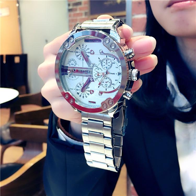 Business Watch Men Auto Mechanical Mens Wataches Top Brand Luxury Steel Band Skeleton Wristwatch