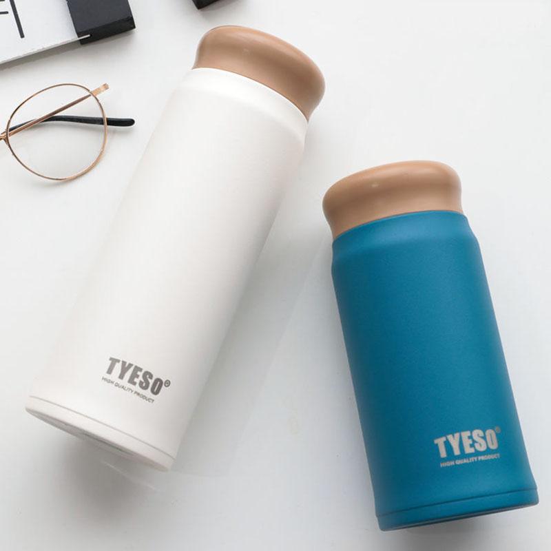 Korean Version of The Frosted Water Cup Female Thermos Cute Student Simple Mug Portable Thermos