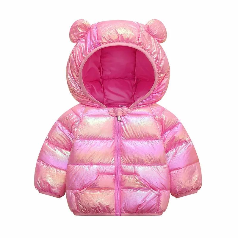 Baby Boys and Girls Top Cotton Coat Winter Clothes Children's Lightweight Cotton Jacket Hooded Down Jacket