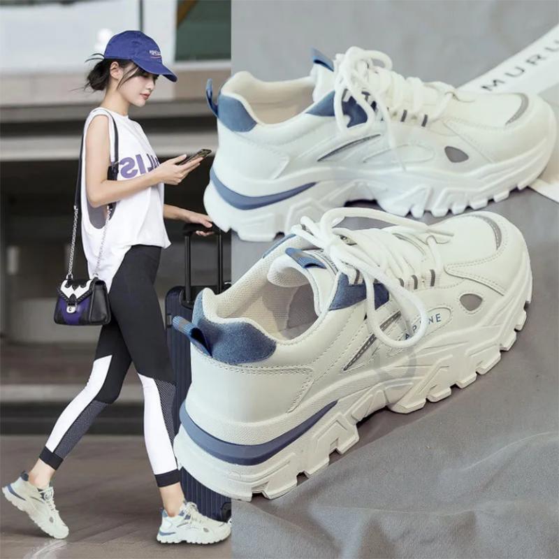 Sports Shoes Female Daddy All-match Casual Light Running Student White Shoes Ins Tide