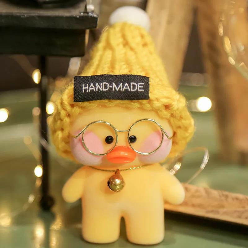 Cute Little Yellow Duck Dolls Lovely Creative Duck Keychain Mini Plush Toy Pendant Casual Small Objects Children's Gifts