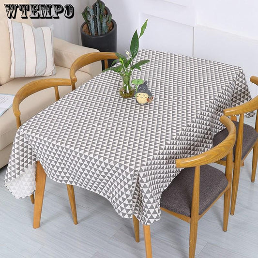 Cotton Linen Tablecloth Household Tablecloth Rectangular Coffee Table Cloth