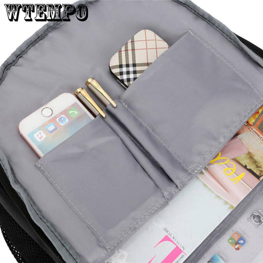 Fashion Large Business Backpack Men USB Laptop Backpacks School Bags Male Student Schoolbag