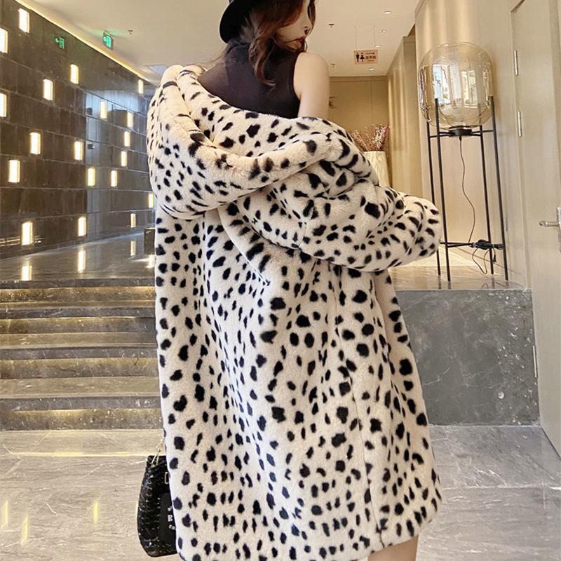 Winter Women Fur Coat Long Coat Loose Overcoat Thick Warm Plus Size Female Plush Coats