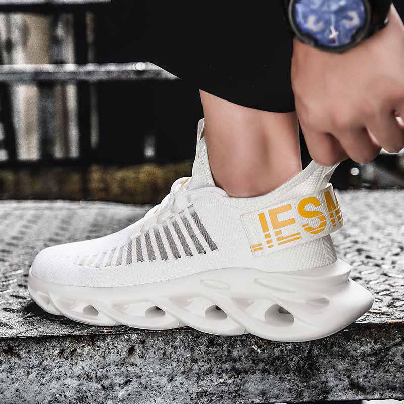 Plus Size 39-46 Fashion Summer Men Sneakers Low-top Mesh Wear-resistant Running Basketball Shoes Non-slip Shockproof Shoeses