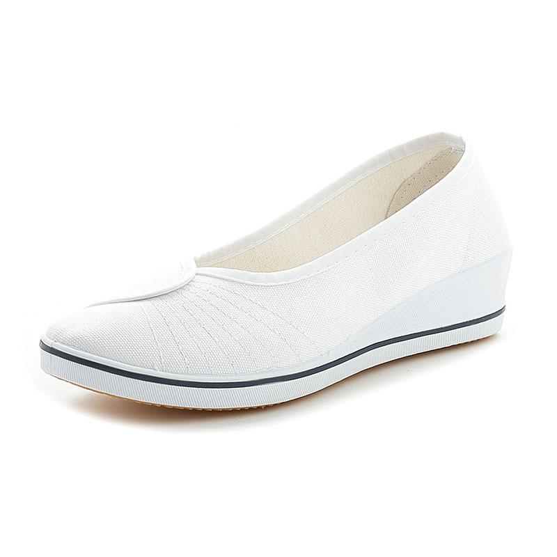 Nurse Shoes Women's Wedges Canvas Shoes Women's Cloth Shoes Non-slip Comfortable Lightweight Nurse Women's Shoes