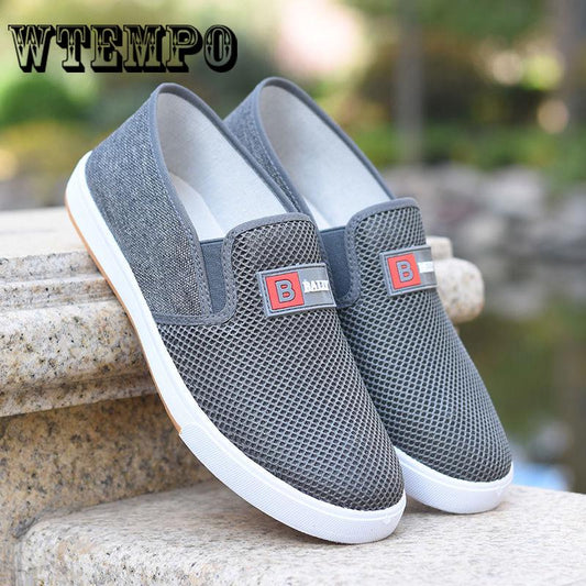 WTEMPO Brand Men's Shoes Fashion Canvas Shoes Men Loafers