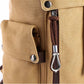 Men's Backpack Multi-layer Canvas High-capacity Casual Retro Student Computer Bag Travel Schoolbag