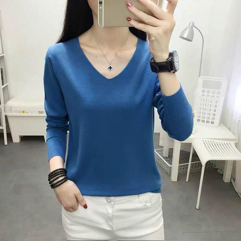 Knitting Sweater Women's Autumn and Winter Bottoming Shirt Wild Long Sleeve High Collar Sweater