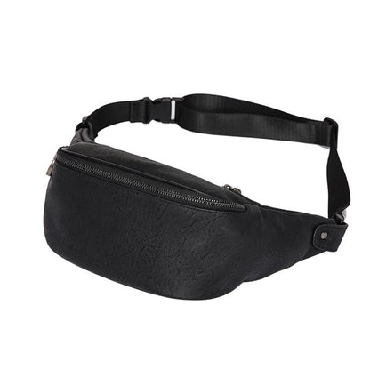 Chest Bag for Men Luxury Leather Multi-functional Waterproof Leisure Large Capacity Waist Bag