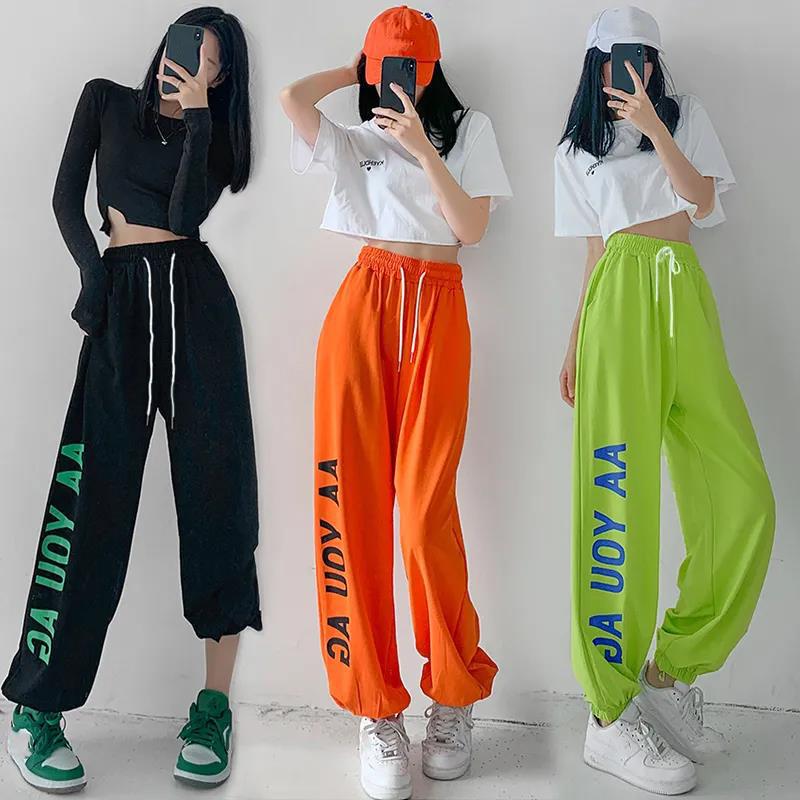 WTEMPO Women Elastic WaistJoggers Pants Casyal Sport Loose Casual Baggy Trousers Dance Pants