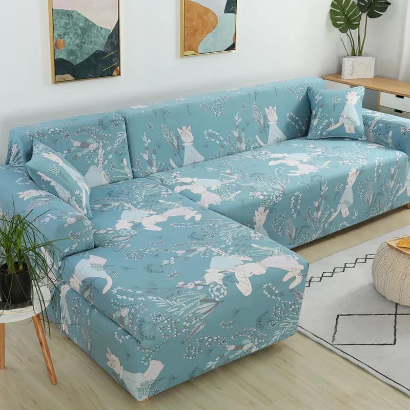 1/2/3/4 L Seater Sofa Cover Slipcovers Stretch Couch Case Printed