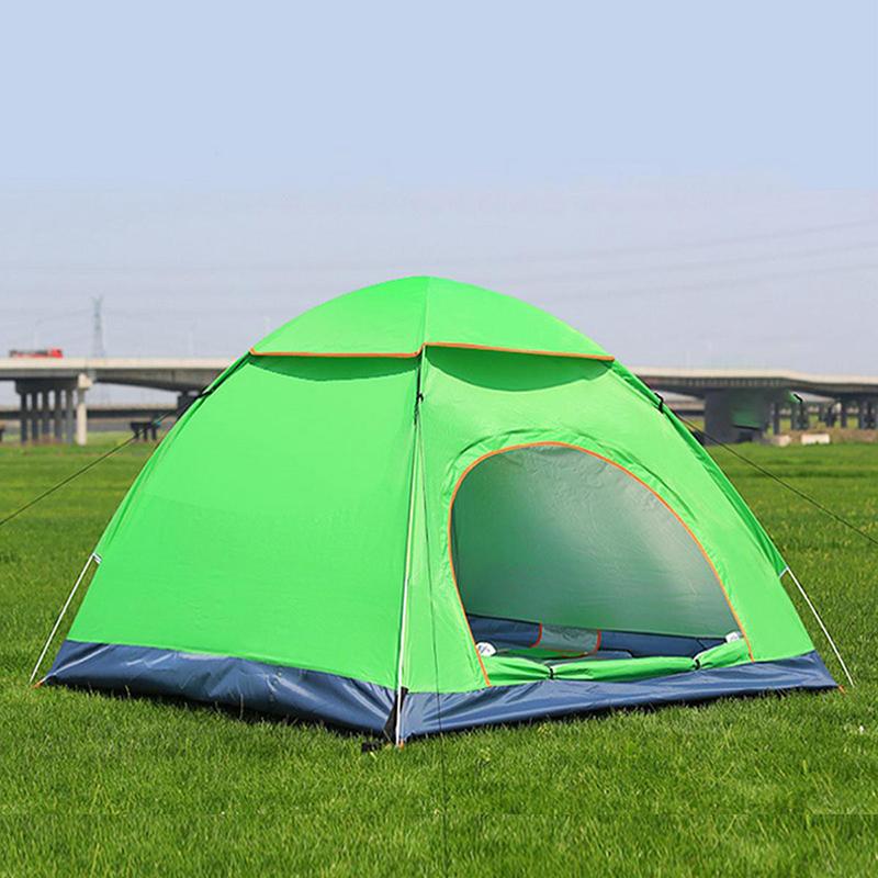 4-person Camping Tent Portable Pop-up Tent Waterproof and UV-proof Awning Travel Beach Outdoor Artifact