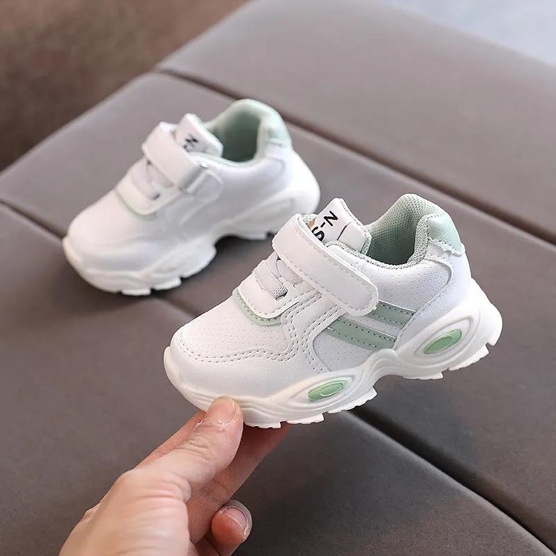 Baby Shoes Spring and Autumn 6 Months-3 Years Old Soft-soled Toddler Shoes Boys White Shoes Girls Sneakers Shoes