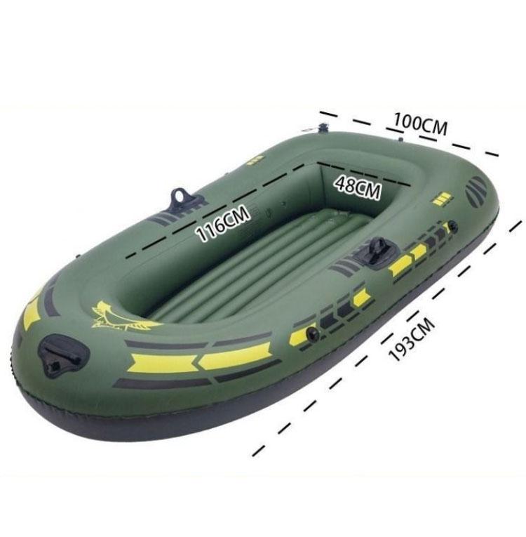 Inflatable Boat Thickened Kayak 2/3 Person Assault Boat Life-saving Fishing Inflatable Boat Hard Bottom Motorboat Wear-resistant