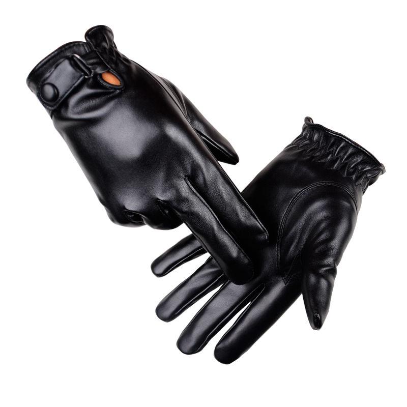 Cotton gloves Windproof gloves Winter Warm Leather gloves Thick gloves Man fashion gloves Plush