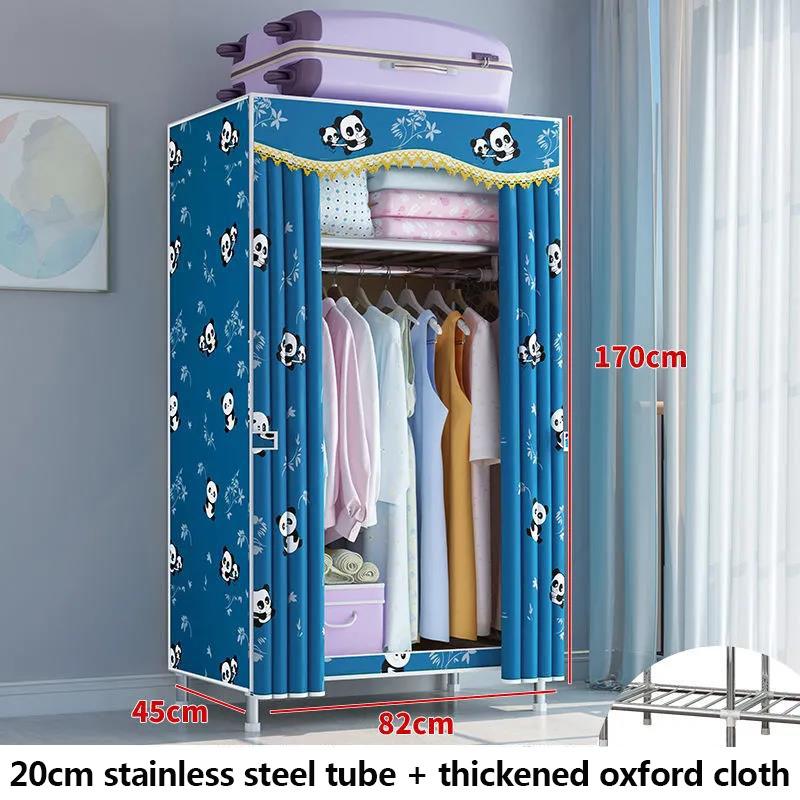 82cm Long Waterproof Storage Rack Cabinet 20mm Stainless Steel Shoe Rack Clothes Rack Modern Style Coat Hanger