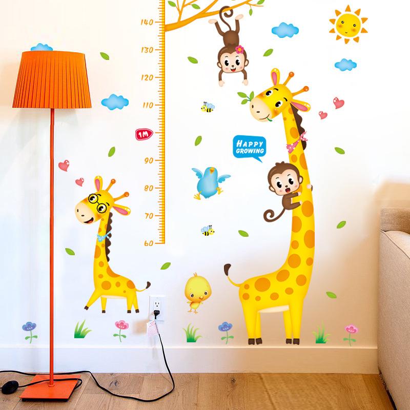 [small animal height stickers] wall stickers three generations of removable wall stickers PVC