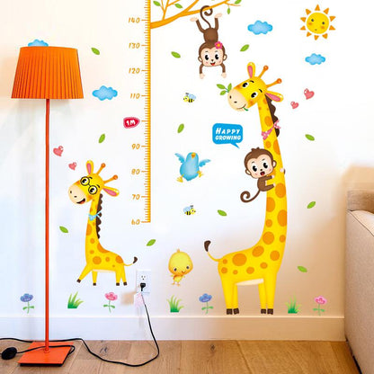 [small animal height stickers] wall stickers three generations of removable wall stickers PVC