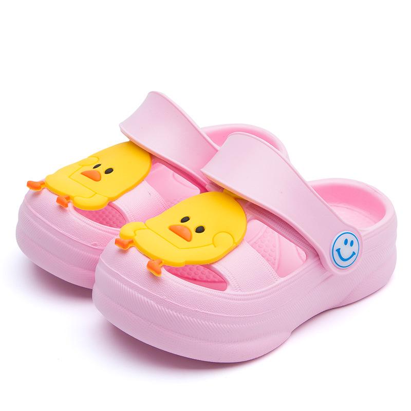 Children's Small Yellow Duck Garden Shoes Non-slip Cartoon Hole Shoes Evc Non-toxic Slippers