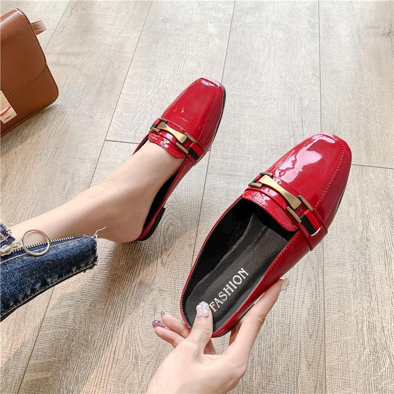 Semi-slipper Women Summer No Heel Korean Flat Wild Fashion Wear Sandals Beach Slippers Women's Shoes Platform