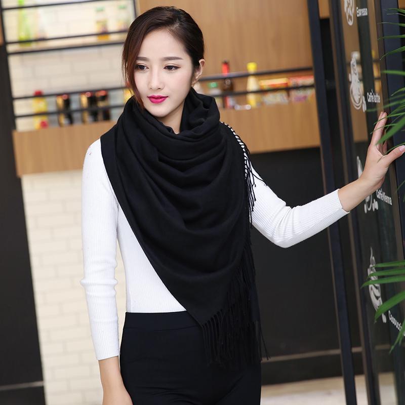 Women Scarf Cashmere Scarves Ladies Thicken Shawl Wrap Autumn Winter Pashmina Unisex Scarf