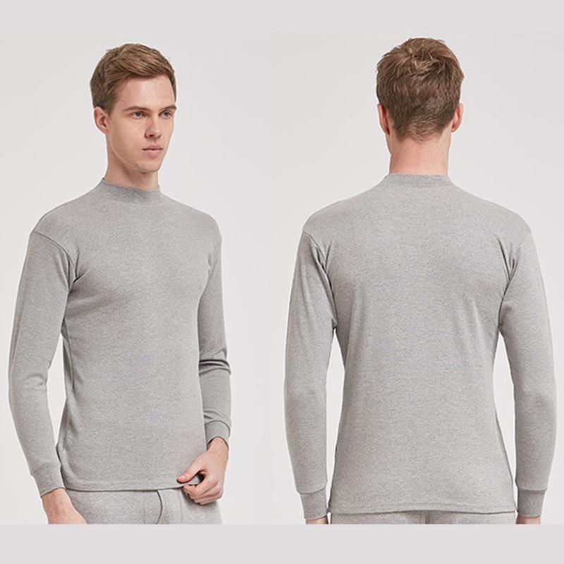 Men Winter Autumn Thicken Thermal Underwear Tight Tops High Elasticity Wearable Comfortable Versatile Pajamas Spring Long Sleeve Clothes Breathable