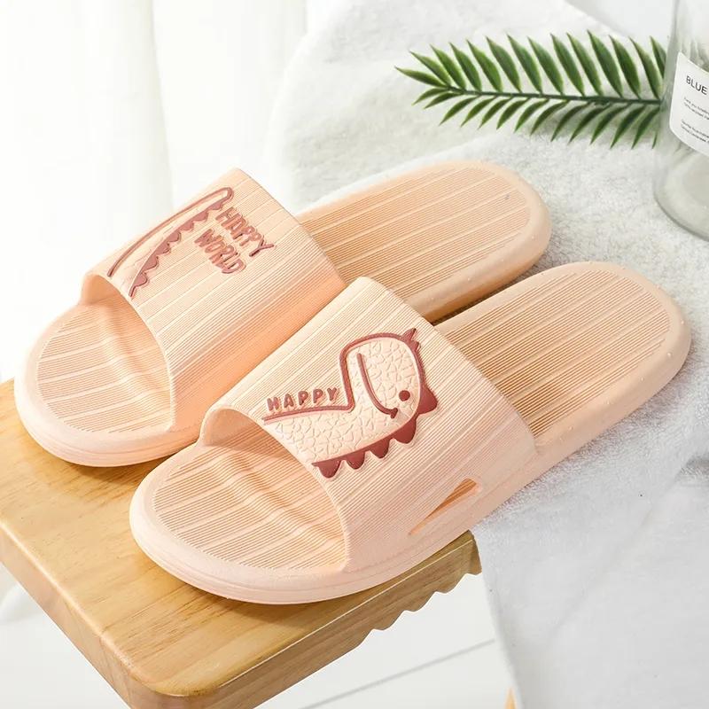 Couple Sandals and Slippers Women's Summer Home Indoor Bathroom Non-slip Bath Soft Bottom Home Men's Flip Flops Soft Sole Comfort Sandals