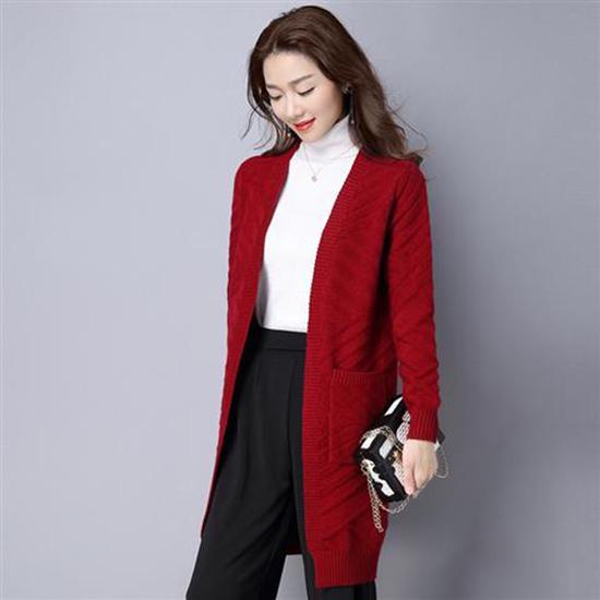 2019 Fashion Cardigans Knitted Sweaters Women Autumn Cardigan Sweater Long Streetwear Coat Female