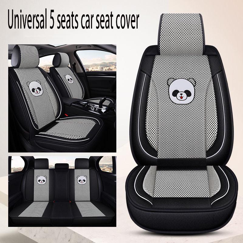 Leather 5 seats Universal Car seat cover Waterproof Car Seat Cover Universal 5 set Auto Seat Cushion