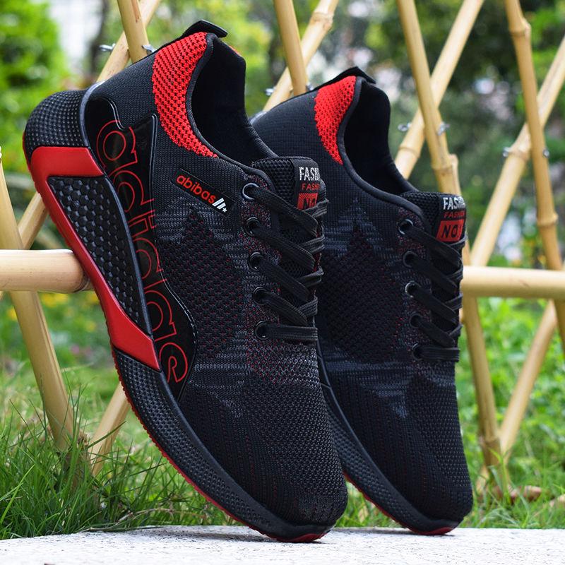 Net shoes men Korean version wild running leisure sports summer breathable flying woven mesh shoes