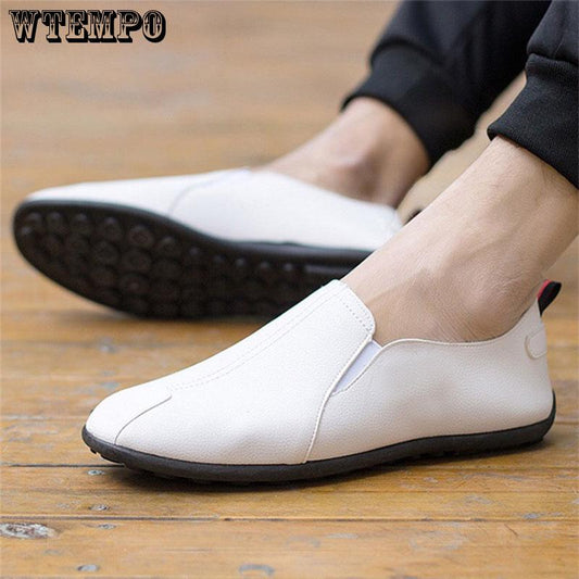 Mens Shoes Casual Summer Men Loafers Leather Moccasins Breathable Slip on Shoes