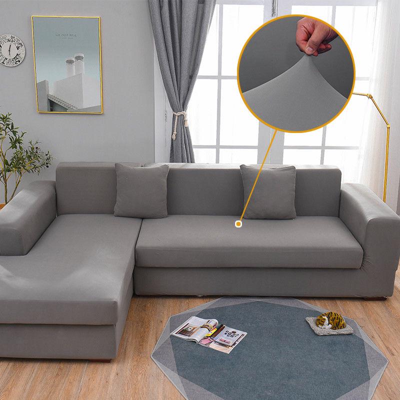 Stretch Slipcovers Sectional Elastic Stretch Sofa Cover for Living Room Couch Cover L Shape Armchair Cover