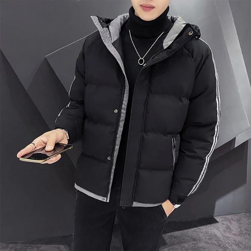 Cotton Jacket Men's Jacket Autumn and Winter Trend Thickening Down Tide Brand Winter Men's Cotton Jacket