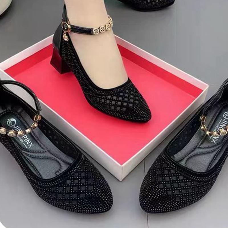 Sandals Women's Summer Fashion Outer Wear Hollow Holes Shoes Women's Women's Net Shoes Breathable Single Shoes Women's Non-slip Mother Shoes